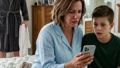 Photo of While my husband was in the shower, his phone lit up on the counter. My son looked at it and said, “Mom… why is Dad texting Aunt Lisa, ‘I miss last night’?” I thought it had to be a mistake—until I read it. When I asked Lisa, she broke down and said one word: “Sorry.”