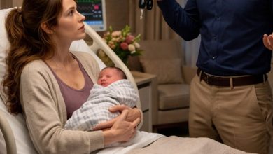 Photo of Three days after giving birth, my husband took car enjoy dinner