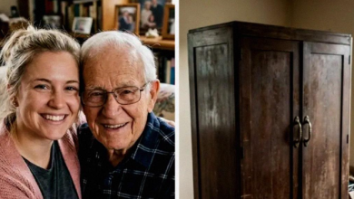 Photo of My Grandfather Left the House to My Aunt, Who Kicked Me Out of It – All I Got Was His Old Wardrobe, and When I Opened It, My Knees Gave Out