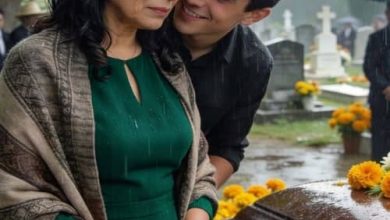 Photo of At my husband’s funeral, my son squeezed my hand. And he whispered, “You’re no longer part of this family.”