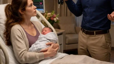 Photo of Three days after giving birth, my husband took car enjoy dinner