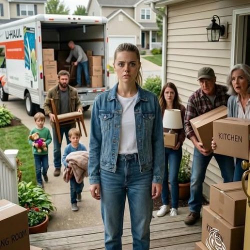 I got a call from my neighbor about a moving truck at my house while I was at work. I came home to find my parents and sister moving his family into my house without permission. ‘You don’t need that.’ I smiled and didn’t say a word, but my one call changed everything.