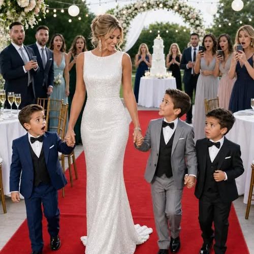 I took my 4-year-old triplets to my millionaire ex-husband’s wedding and his family’s reaction was chilling.