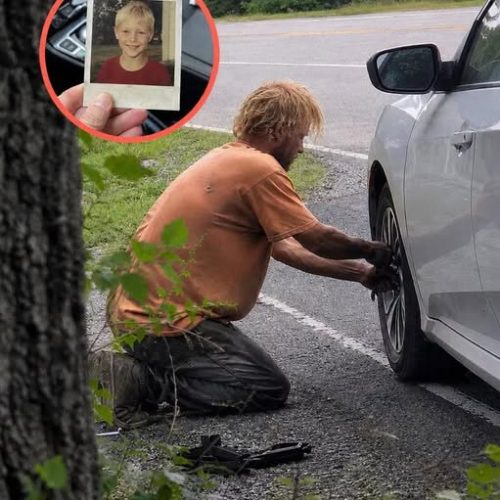 A Homeless Man Helped Me Change a Flat Tire on Route 9 Where My Son Disappeared 20 Years Ago – What He Left on My Passenger Seat Brought Me to My Knees
