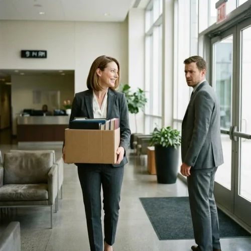 The ceo’s son-in-law quietly fired me at 9:14 am after 19 years, so i walked out with a cardboard box and smiled—because he never thought to ask my maiden name: clara tennant…