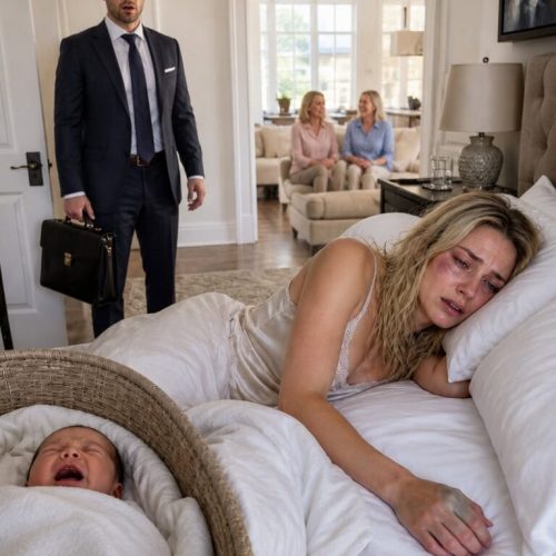 I Came Home from a Business Trip to Find My Wife and Newborn Fighting for Their Lives While My Mother Called Her “Lazy” — But a Hospital Doctor Noticed Bruises on Her Wrists and Demanded the Police