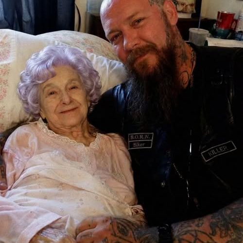 My 81-Year-Old Mother Hired a Heavily Tattooed Biker as Her Caregiver – When I Found Out Why, My Knees Gave Out Right There
