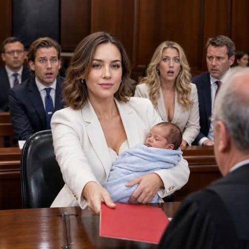 I walked into court holding my newborn son while my husband’s lawyer smiled like I was already defeated.