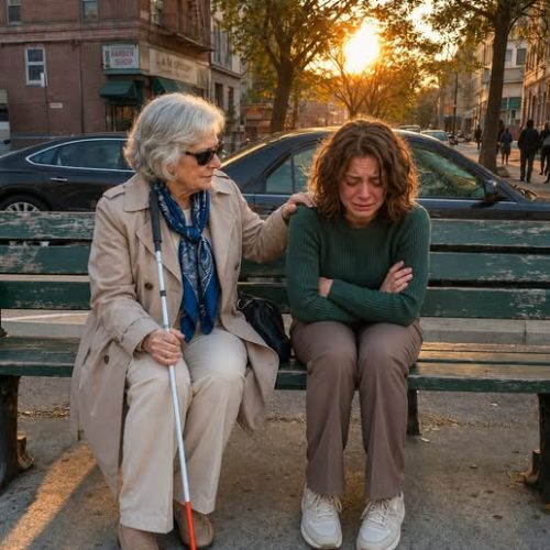My Husband Stranded Me at a Bus Stop With No Money Then a Blind Millionaire Took My Arm