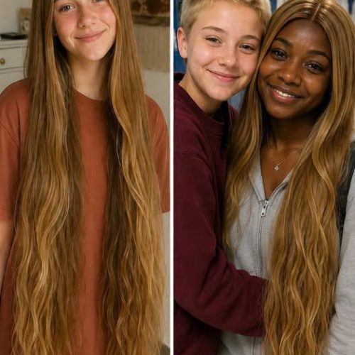 My 12-year-old daughter cut off her hair to make a wig for a classmate with cancer… The next morning, the principal called me in a panic: “Come to the school IMMEDIATELY! You won’t believe what happened!”