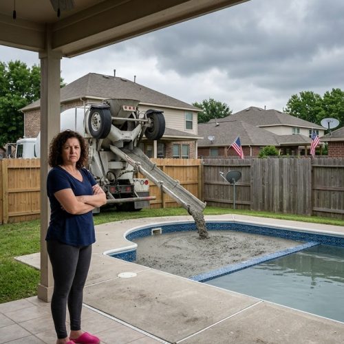 Bitter Neighbor Filled the Memorial Pool With Concrete — And Immediately Regretted It