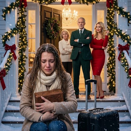 My Parents Threw Me Out on Christmas Morning. My Sister Grinned: “Go Back to Your Place, Loser.” I Took the Cedar Box Grandpa Gave Me Straight to the Bank.