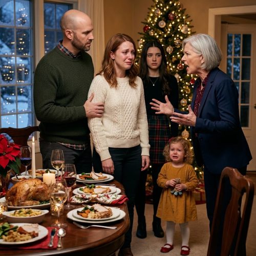 At Christmas Dinner, My MIL Slapped Me Three Times and Called Me Trash—Then Pointed at My 3-Year-Old Daughter and Said, “Take That Trash and Leave.”