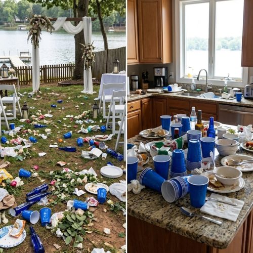 My SIL Held Her Wedding at My Grandma’s Lake House but Ruined the Garden and Left the Yard Looking Like a Dump – So I Gave Her a Wedding Gift She’d Never Forget