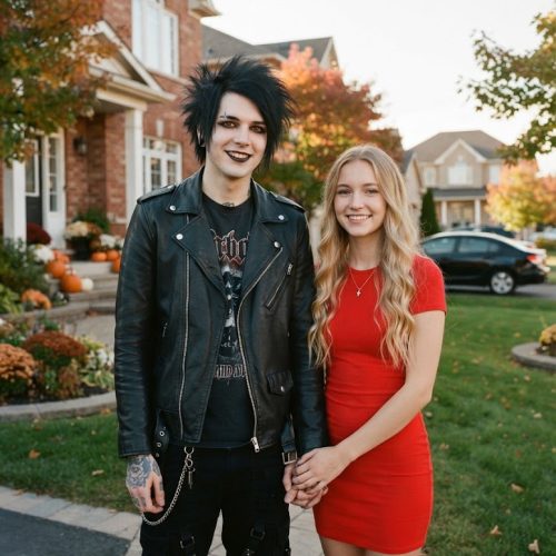 My Daughter Came Home With a Pale, Tattooed Goth Boy, and My Husband Ordered Him Out Immediately – Then the Boy Put His Phone on the Table, and My Husband Suddenly Turned Even Paler