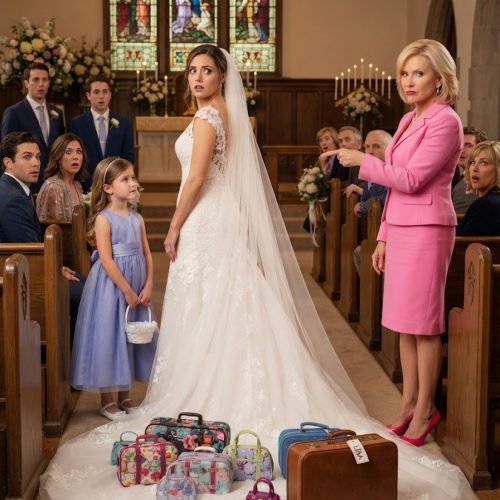 My Future MIL Stitched Tiny Suitcases All Over My Wedding Train Because I Already Had a 7-Year-Old Daughter – When My Fiancé Saw It, What He Did Made the Entire Room Fall Silent