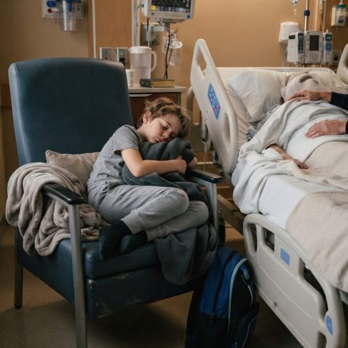I Awoke from a Coma to Find My 9-Year-Old Grandson Sleeping Beside My Hospital Bed – He Hugged Me and Whispered, “Granny, Next Time Aunt Comes, Pretend You’re Still Sleeping. Then You’ll Understand Why I Haven’t Left You”