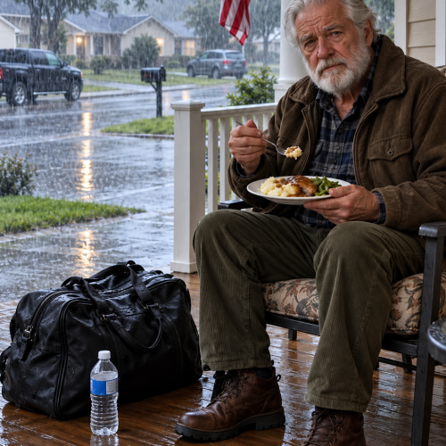 I Offered an Elderly Stranger Refuge During a Violent Storm. The Following Morning, What He Left Under My Doormat Moved Me to Tears.