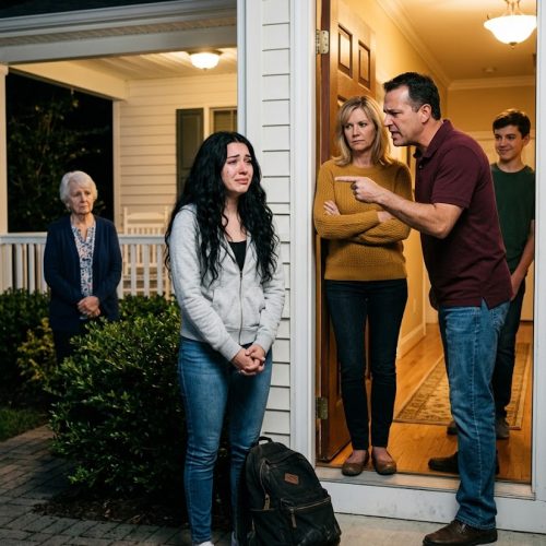 “GET OUT! YOU’RE WORTHLESS WITHOUT US!” my father shouted as he hurled my backpack onto the porch.