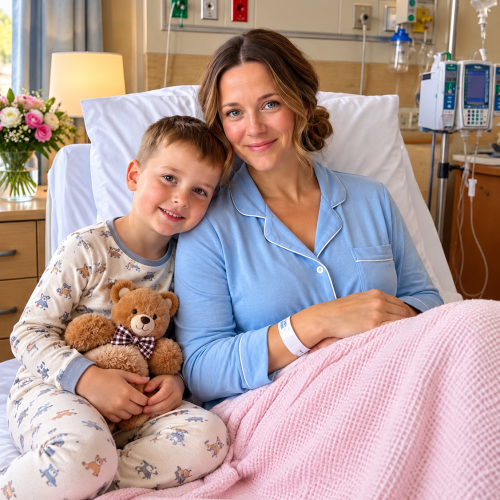 I was mourning the loss of my baby after giving birth when my 8-year-old son leaned in close and whispered