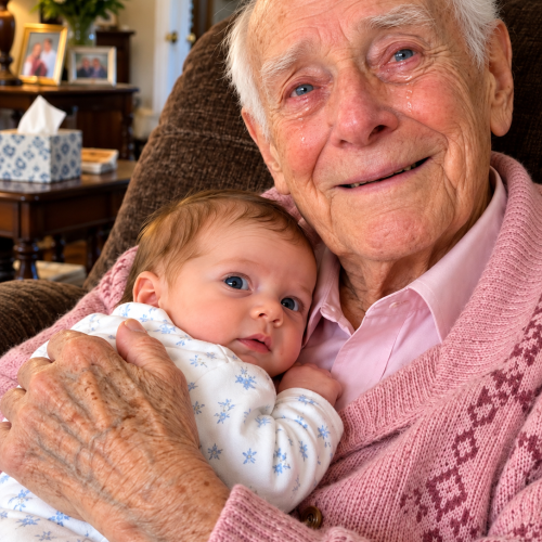 I Brought My Newborn Daughter to Meet the Grandfather Who Raised Me. When She Opened Her Eyes, He Started to Cry