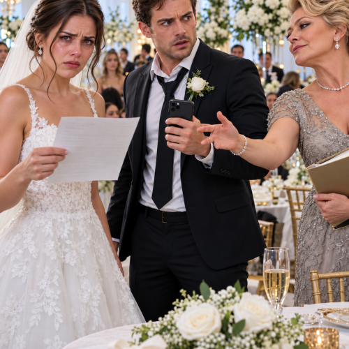 “You’re still a stranger,” my mother-in-law told me at our wedding reception, reaching for my husband’s phone to check his paycheck. Three days later, she insisted that I pay her overdue mortgage.