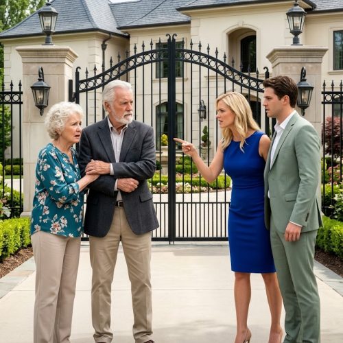 My daughter-in-law stopped my wife at the mansion entrance and sneered, “Nobody wants you here.”
